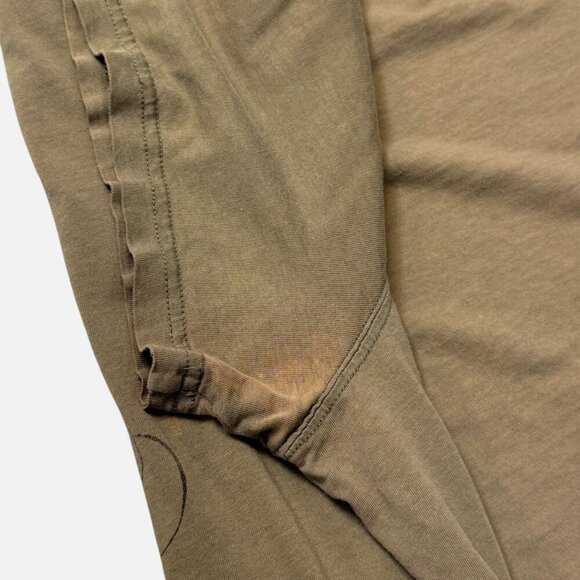 VTG EXPRESS T-Shirt Mens Sz XL Army Green Graphic Lion SS Thrashed Baggy Y2K 90s - Picture 10 of 11